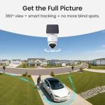 aosu T2 Ultra 4K Security Cameras Wireless Outdoor, 4 Cam Kit, Smart Home Security System with TrueColor Night Vision, AI Recognition & 360° Motion Tracking, Solar Power, Expandable 1TB Local Storage