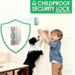 Treasem Home Security Door Lock, Upgraded Non-Spring and Flip Design for Easy to Open, Withstands 1200 lbs Force, Childproof Door Reinforcement Lock for Inward Swinging Doors, Silver, 1 Pack