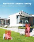 STONVUE 9MP Three Lens Wireless Outdoor Security Camera, 360° Pan/Tilt, 2.4GHz WiFi, AI Auto Tracking, No Blind Spot,24/7 Recording, Night Vision,Spotlight,2-Way Audio, IP66, for Home Surveillance