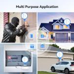 TECKNET Door Alarms for Kids Safety, Window Alarm Pool Alarms Door Alarm for Home Security, 2-in-1 Alarm & Chime, 3-Level Volume Control, Wireless Alarm for House Hotel Cars Sheds Caravans (9 Pack)