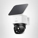 eufy Security SoloCam S340, Solar Security Cameras Wireless Outdoor, Cameras for Home Security, 360° Pan & Tilt Surveillance, No Blind Spots, 2.4 GHz Wi-Fi, No Monthly Fee, HomeBase S380 Compatible