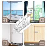 Sliding Door Lock Window Locks - 2 Pack Sliding Glass Door Lock for Child Safety Closet Door Security Locks for Kids Home Security Door Lock Safety Childproof for Inside Flip Door Latches Bar Stopper