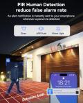 VORGUT Solar Camera Outdoor Wireless, 2pcs 4MP+ 4MP Dual Lens Solar Cameras for Home Security System with 12'' Monitor 16CH NVR, 360° PTZ, 2.4G/5G WiFi, Human Detection, Color Night Vision, 500G HDD