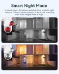 VORGUT Solar Camera Outdoor Wireless, 2pcs 4MP+ 4MP Dual Lens Solar Cameras for Home Security System with 12'' Monitor 16CH NVR, 360° PTZ, 2.4G/5G WiFi, Human Detection, Color Night Vision, 500G HDD