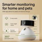 PETLIBRO Security Indoor Camera Includes 90-Day AI Trial w/AI Human/Pet Detection & Two-Way Audio, Home Camera w/360° Pan Tilt & Night Vision, Dog/Pet Cam w/Multi-Pet Recognition, Smart Summaries