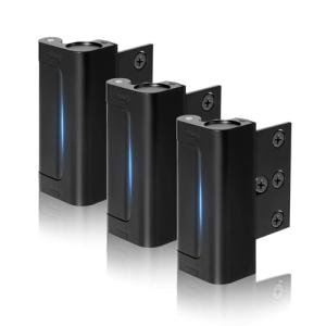 Lvyesea 3Pcs Door Reinforcement Lock, Door Locks for Kids Safety, Door Safety Locks from Inside, Withstand 800lbs Force-Enhance Home Security(Black)