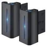 Rerishom Door Lock Withstand 800 lbs for Inward Swinging Door, Door Reinforcement Lock with 8 Screws to Prevent Unauthorized Entry, Pin Tumbler for Extra Home Security and Privacy, 2 Pack, Black