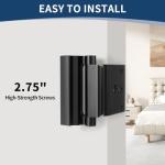 Lvyesea 3Pcs Door Reinforcement Lock, Door Locks for Kids Safety, Door Safety Locks from Inside, Withstand 800lbs Force-Enhance Home Security(Black)