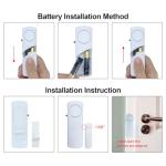 Door Window Alarm, 95DB Door Alarms for Kids Safety, Wireless Sensor Door Window Burglar Alarm-Window Pool Alarms for Home (12 Pack)