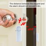 Door Window Alarm, 95DB Door Alarms for Kids Safety, Wireless Sensor Door Window Burglar Alarm-Window Pool Alarms for Home (12 Pack)