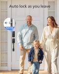 Philips Wi-Fi Smart Lock with Handle, Keyless Entry Keypad Door Lock with Handle, Front Door Deadbolt Set with WiFi Gateway, App Control, Fingerprint Unlock, PIN Code Unlock, Auto Locking