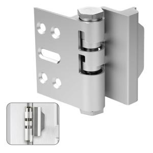 MaxxGeek Home Door Reinforcement Lock - High Security Anti-Burglary Lock, Aluminum Guard for Home Security (Silver Oxide)