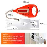 Home Security Door Lock, VIRIDI Portable Travel Doorlocks for Airbnb Hotel Room Bedroom Add Extra Safety Privacy Solid Removable No Drill Door Jammer Latch for House Apartment School Selfdefense Item