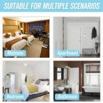 MaxxGeek Home Door Reinforcement Lock - High Security Anti-Burglary Lock, Aluminum Guard for Home Security (Silver Oxide)