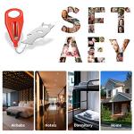 Home Security Door Lock, VIRIDI Portable Travel Doorlocks for Airbnb Hotel Room Bedroom Add Extra Safety Privacy Solid Removable No Drill Door Jammer Latch for House Apartment School Selfdefense Item