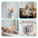 MaxxGeek Home Door Reinforcement Lock - High Security Anti-Burglary Lock, Aluminum Guard for Home Security (Silver Oxide)