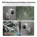 Hugolog 3K 5MP Outdoor Indoor Security Cameras for Home Security, Home Camera with Starlight Color Night Vision,Built-in Spotlight,Motion Detection,2-Way Talk,US Cloud & Local Storage,Works with Alexa