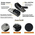 HNHMT 2 Pack Portable Door Stop Alarm, Door Stopper with 120db Loud Security Alarm, Travel Door, Doorstops Wedge Sensors Security Devices for Traveling Apartment Hotel and Home (Black)