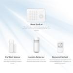 Hapippofa Wireless Home Security System WiFi/4G Home Alarm System with Phone APP Alert | Voice Control | No Subscription Fees | 24/7 Monitoring | Alexa Compatible