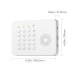 Hapippofa Wireless Home Security System WiFi/4G Home Alarm System with Phone APP Alert | Voice Control | No Subscription Fees | 24/7 Monitoring | Alexa Compatible