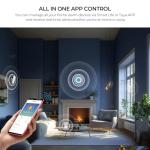 PGST Wireless Home Alarm System,Smart Home Security System with Tuya App Instant Alerts,DIY Door Alarms Kits Siren Hub with Door/Motion Sensors,Remote,Work with Alexa/Google Assistant for Apartment