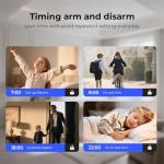 Hapippofa Wireless Home Security System WiFi/4G Home Alarm System with Phone APP Alert | Voice Control | No Subscription Fees | 24/7 Monitoring | Alexa Compatible