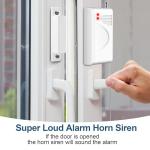 WiFi Alarm Home Security System, Wireless Alarm System with Loud 120dB Motion Sensor Siren, Window Door Alarms Sensor, Remote Control for Shed Garage