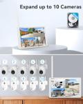 Jennov 5MP Wireless Security Camera System with Monitor, 10CH NVR Kit for Home & Business Surveillance, 4 Cameras with 500GB HDD, Night Vision, 24/7 Motion Detection, No Monthly Fee, Indoor Outdoor