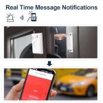 WiFi Alarm Home Security System, Wireless Alarm System with Loud 120dB Motion Sensor Siren, Window Door Alarms Sensor, Remote Control for Shed Garage