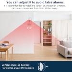 WiFi Alarm Home Security System, Wireless Alarm System with Loud 120dB Motion Sensor Siren, Window Door Alarms Sensor, Remote Control for Shed Garage