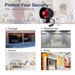 WiFi Alarm Home Security System, Wireless Alarm System with Loud 120dB Motion Sensor Siren, Window Door Alarms Sensor, Remote Control for Shed Garage