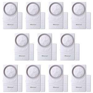 WSDCAM Door and Window Alarm for Home Wireless Alarms Security System Magnetic Alarm Sensor Close Door Reminder Loud 110 dB, 4-in-1 Mode Window Alarms 10 Pack