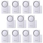 WSDCAM Door and Window Alarm for Home Wireless Alarms Security System Magnetic Alarm Sensor Close Door Reminder Loud 110 dB, 4-in-1 Mode Window Alarms 10 Pack