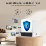 yeewise Solar Security Cameras Wireless Outdoor, 4 Cam-Kit, No Subscription, 4MP Home Security Cameras System with 360° Pan & Tilt, Color Night Vision, Motion Detection, Local Storage, 5G & 2.4G WiFi