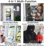 WSDCAM Door and Window Alarm for Home Wireless Alarms Security System Magnetic Alarm Sensor Close Door Reminder Loud 110 dB, 4-in-1 Mode Window Alarms 10 Pack