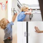 WSDCAM Door and Window Alarm for Home Wireless Alarms Security System Magnetic Alarm Sensor Close Door Reminder Loud 110 dB, 4-in-1 Mode Window Alarms 10 Pack
