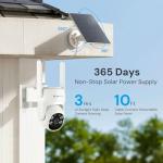yeewise Solar Security Cameras Wireless Outdoor, 4 Cam-Kit, No Subscription, 4MP Home Security Cameras System with 360° Pan & Tilt, Color Night Vision, Motion Detection, Local Storage, 5G & 2.4G WiFi