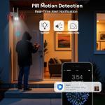 yeewise Solar Security Cameras Wireless Outdoor, 4 Cam-Kit, No Subscription, 4MP Home Security Cameras System with 360° Pan & Tilt, Color Night Vision, Motion Detection, Local Storage, 5G & 2.4G WiFi