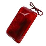 12V 15W Wired Strobe Siren - High-Decibel Sound Alarm with Flashing Red Light for Home and Hotel Security - Durable ABS Material