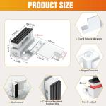 Upgraded Portable Door Lock for Travel & Home - No Drill Adjustable Security Lock for Inward Swing Doors, Fits Apartments & Hotels, Withstands 800lbs Force (1, White - Portable)