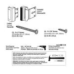 Prime-Line U 11441 Door Reinforcement Lock – Add Extra, High Security to your Home and Prevent Unauthorized Entry – 3” Stop, Aluminum Construction, Red Bronze (Single Pack)