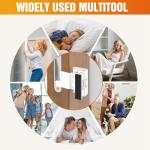 Upgraded Portable Door Lock for Travel & Home - No Drill Adjustable Security Lock for Inward Swing Doors, Fits Apartments & Hotels, Withstands 800lbs Force (1, White - Portable)