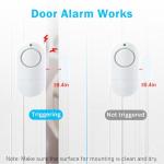 Window Alarm Sensors,120DB Door Alarms for Kids Safety, Door Chime, Burglar Alarm-Window Alarms for Home