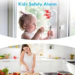 Window Alarm Sensors,120DB Door Alarms for Kids Safety, Door Chime, Burglar Alarm-Window Alarms for Home