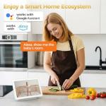 ZEEPORTE 2K Indoor Cameras for Home Security - Baby Monitor and Dog Pet Camera with Motion Detection, 2-Way Audio, Night Vision, Siren, Wired Security Camera - Compatible with Alexa and Google Home