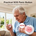 Wireless Alarm System for Home Security,24 Pcs Home Alarm System Wireless DIY Kit,WiFi+GSM/4G with Instant App Alerts NO MonthlyFees,SOS Button,App & Remote Control,Work with Alexa,for Apartment