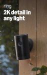 Ring Outdoor Cam Plus, Battery (newest model), Home or business security, Wide-Angle 2K Video with Ring Vision, Low-Light Sight for full-color night vision, Mount-Anywhere Versatility, Black