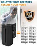 Home Security Door Lock Reinforcement - Door Locks for Kids Safety Child Proof Lock for Front Door Child Safety Lock Add Extra Withstands 800 lbs Deadbolt Door Latch to Guard Patio Apartment