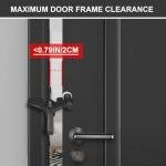 Upgraded Portable Door Lock Home Security Door Locker Privacy Perfect for Traveling Hotel Home Apartment College and Travel Lockdown Locks for Additional Safety, Pack of 2, Black