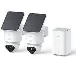 aosu T2 Ultra 4K Security Cameras Wireless Outdoor, 2 Cam Kit, Smart Home Security System with TrueColor Night Vision, AI Recognition & 360° Motion Tracking, Solar Power, Expandable 1TB Local Storage